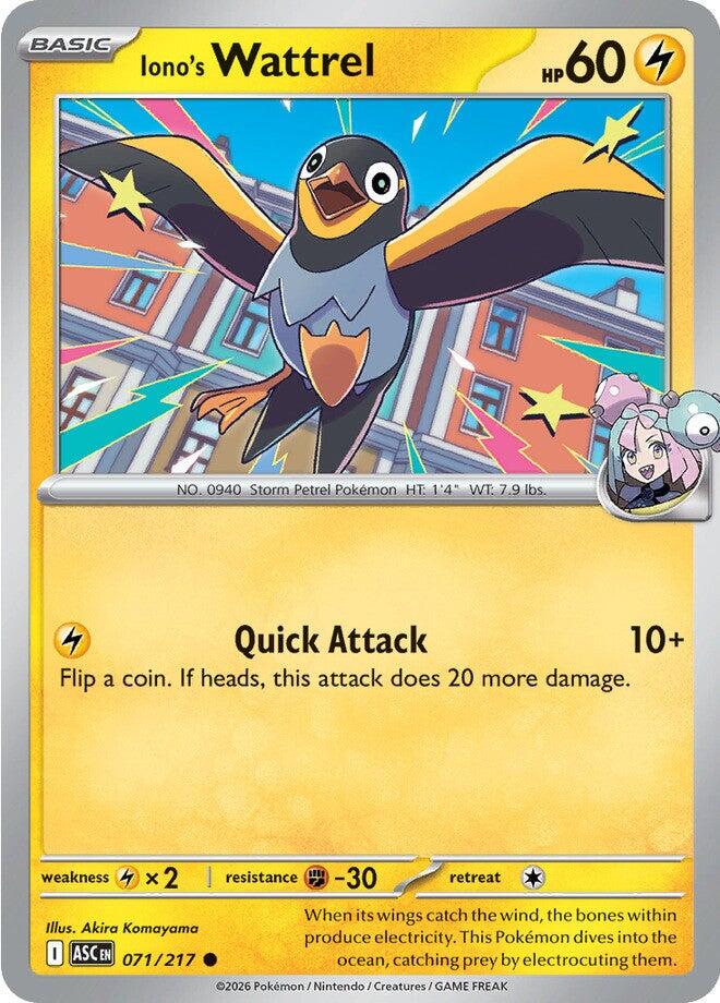 Ascended Heroes Iono's Wattrel [Ball] Pokémon card